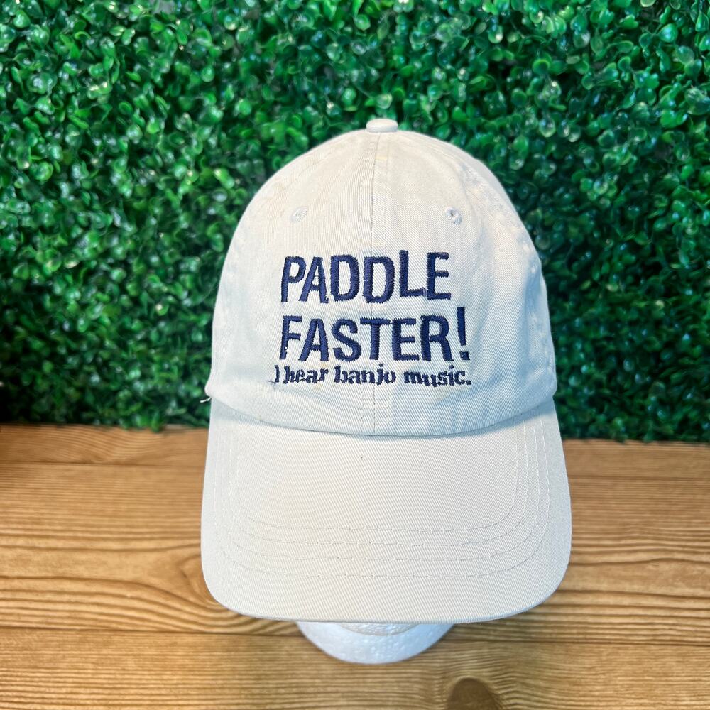 Paddle Faster I Hear Banjos Deliverance Novelty Comedy Adjustable Hat Cap